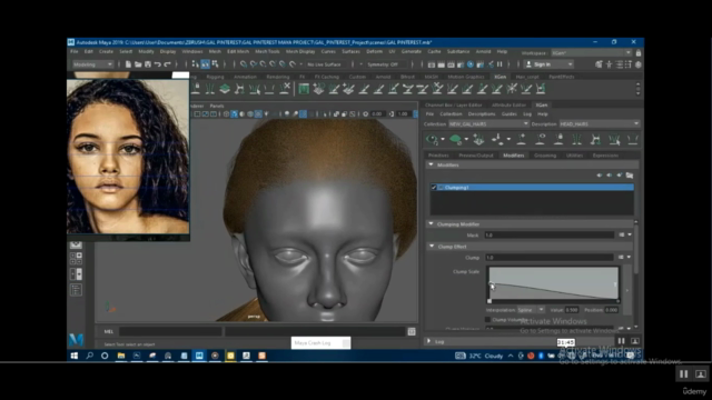 REALISTIC 3D FEMALE FACE – Screenshot 3