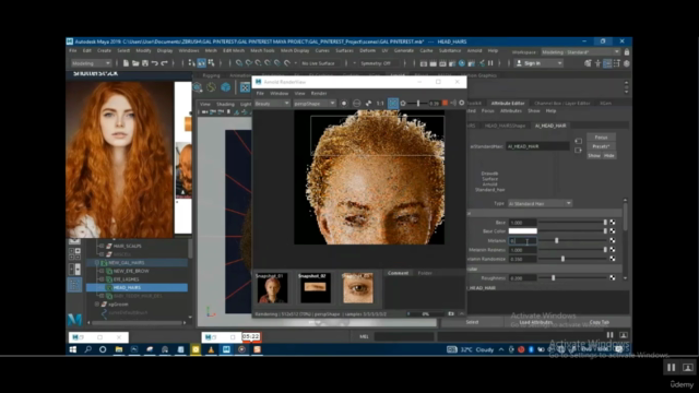 REALISTIC 3D FEMALE FACE – Screenshot 4