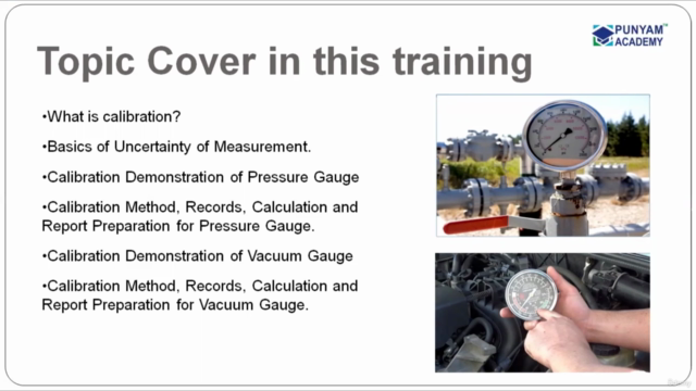 Pressure Gauge and Vacuum Gauge Calibration Training – Screenshot 3