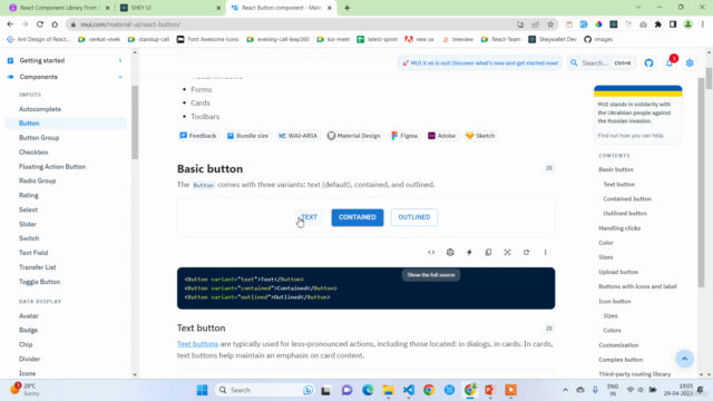 React Component Library From Scratch using Tailwind CSS – Screenshot 1