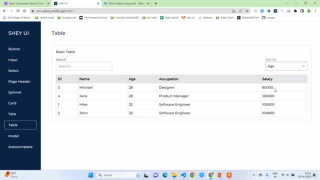React Component Library From Scratch using Tailwind CSS – Screenshot 4