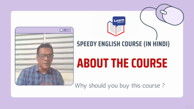 SPEEDY ENGLISH COURSE (in Hindi): Beginner Level : हिन्दी मे – Screenshot 1