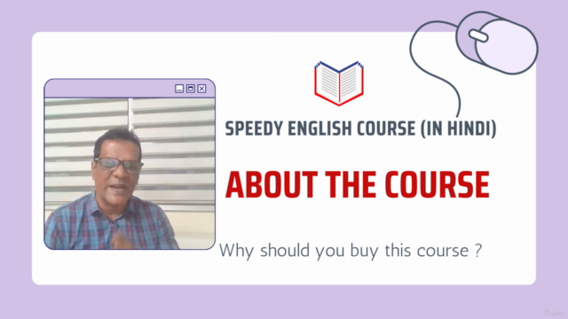 SPEEDY ENGLISH COURSE (in Hindi): Beginner Level : हिन्दी मे – Screenshot 4