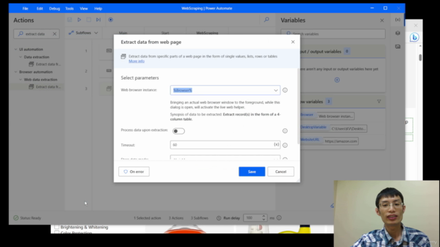 Web Extraction in Microsoft Power Automate Desktop – Screenshot 1