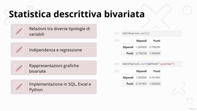 Statistica per Data Analyst e sviluppatori – Screenshot 2