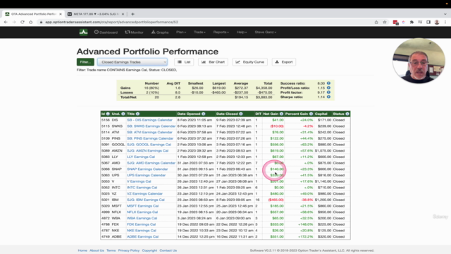 5 Calendar Trades - Detailed Walk through – Screenshot 2