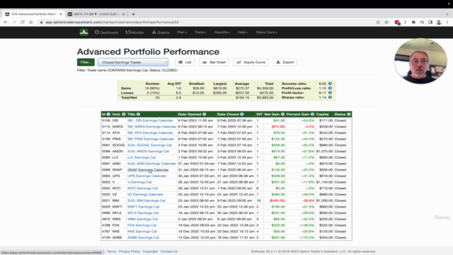 5 Calendar Trades - Detailed Walk through – Screenshot 3
