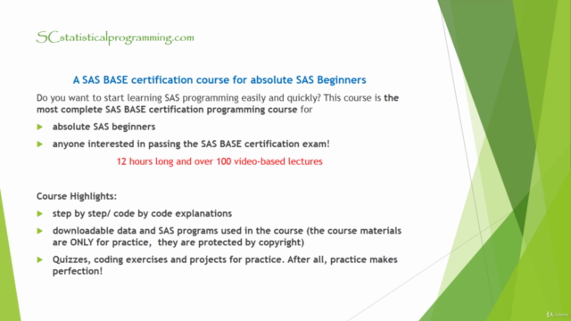 SAS Programming BASE Certification Course for SAS Beginners – Screenshot 1
