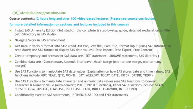 SAS Programming BASE Certification Course for SAS Beginners – Screenshot 3
