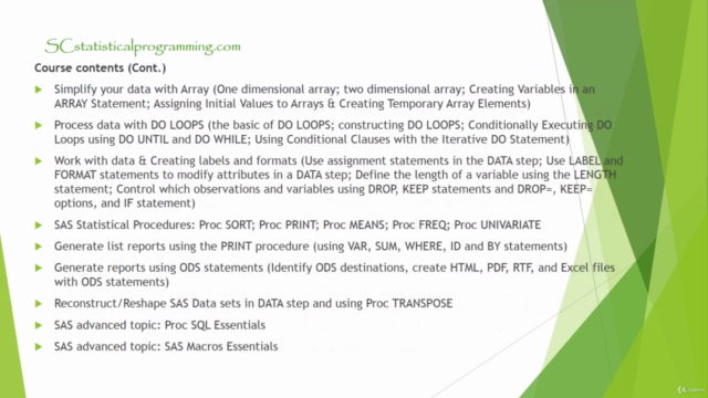 SAS Programming BASE Certification Course for SAS Beginners – Screenshot 4