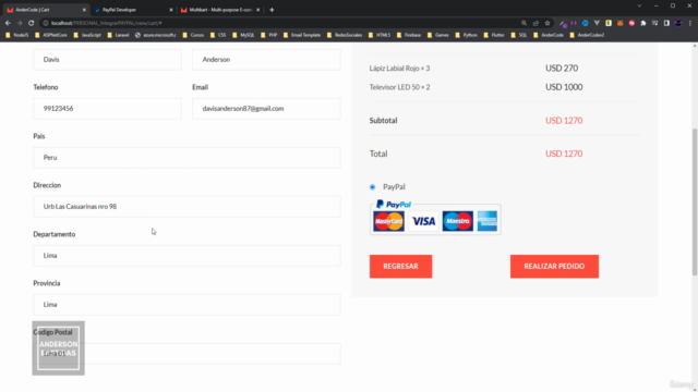 Integrar pasarela de pagos PayPal con PHP, MySQL y JS (MVC) - Screenshot_02