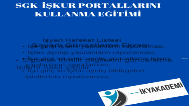 SGK, İnsan Kaynakları İşlemleri Bordrolama ve MuhSgk Beyanı – Screenshot 1