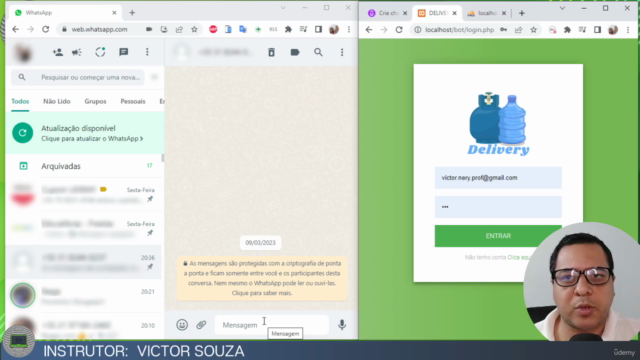 Crie chatbot do whatsapp delivery com painel. PHP Python BOT – Screenshot 1