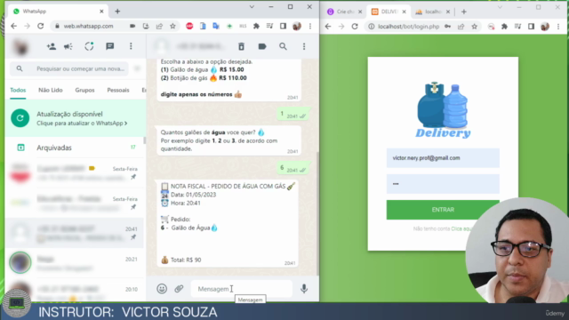 Crie chatbot do whatsapp delivery com painel. PHP Python BOT – Screenshot 2