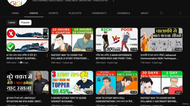 Youtube:- Beginner to Advance (6.7 Million Subscribers) – Screenshot 1