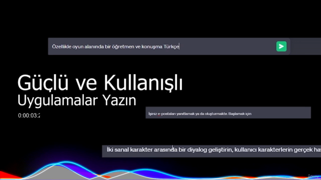 ChatGPT Komple Geliştirme Kursu: İstem Mühendisliği Öğrenin – Screenshot 3