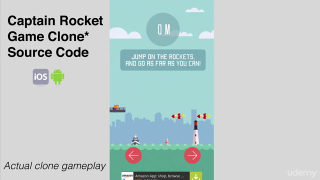 Publish Captain Rocket* iPhone game under 2 hours, Unity 5 – Screenshot 1