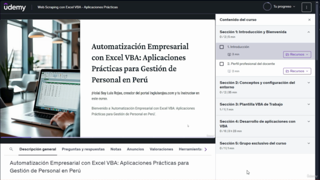 Web Scraping con Excel VBA - Aplicaciones Prácticas – Screenshot 1