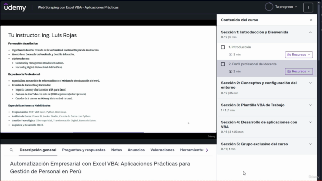 Web Scraping con Excel VBA - Aplicaciones Prácticas – Screenshot 3