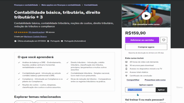 Contabilidade básica, tributária, direito tributário + 3 – Screenshot 1