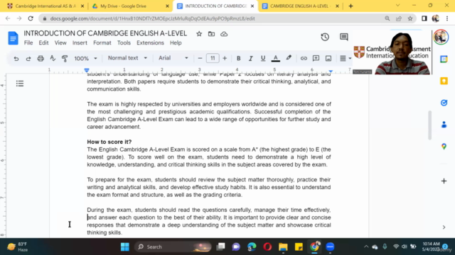 Sukses English Cambridge A-Level Nilai A* – Screenshot 4