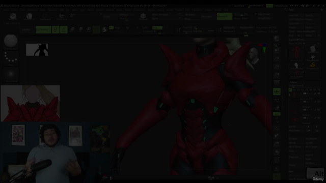 Sci fi Character Sculpting in Zbrush - Screenshot_03