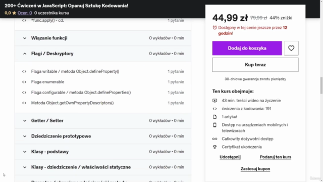 200+ Ćwiczeń w JavaScript - od A do Z – Screenshot 2