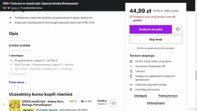 200+ Ćwiczeń w JavaScript - od A do Z – Screenshot 3