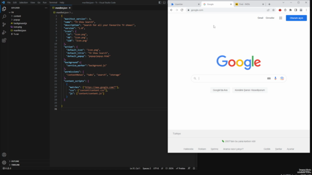 Javascript ile Google Chrome Eklenti Geliştirme - Screenshot_02