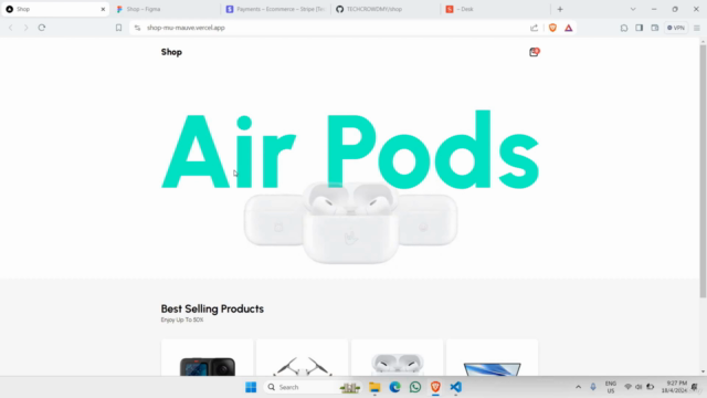 Build An Ecommerce Website with NextJS, Sanity CMS & Stripe – Screenshot 1