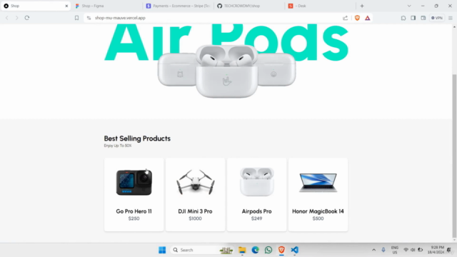 Build An Ecommerce Website with NextJS, Sanity CMS & Stripe – Screenshot 2
