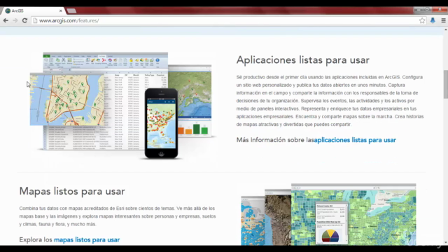 Publicación y Análisis de Mapas en la Web con ArcGIS Online – Screenshot 1