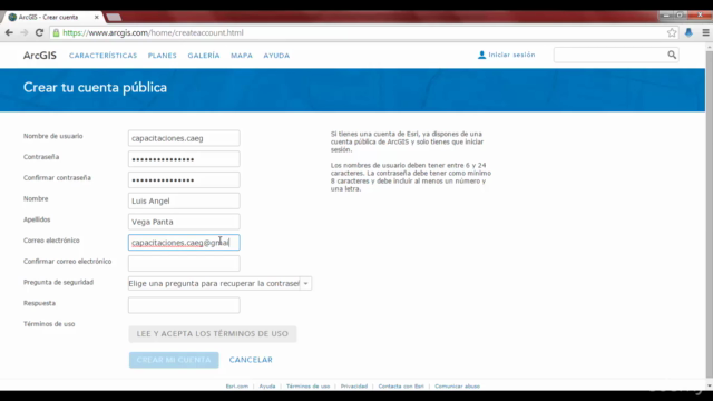Publicación y Análisis de Mapas en la Web con ArcGIS Online – Screenshot 3
