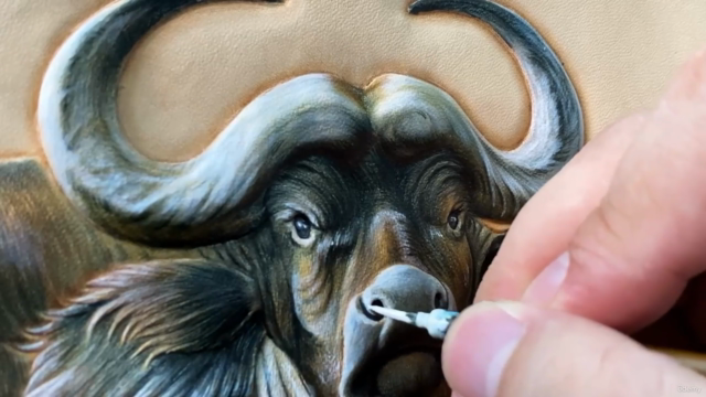 Leather Carved Bull – Screenshot 4