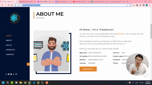 React Pro TypeScript - Thực Hành Dự Án Portfolio – Screenshot 4