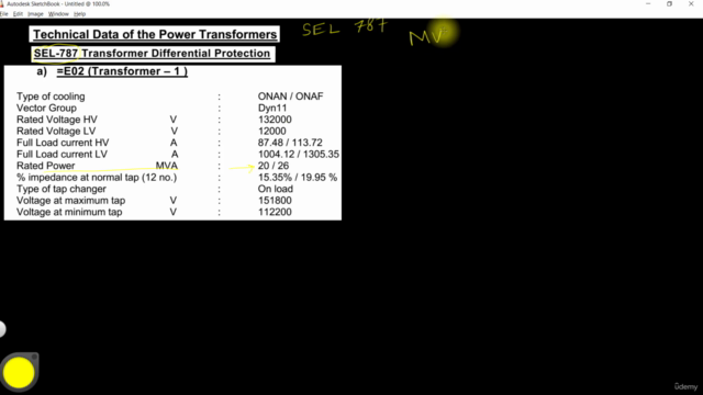 Transformer Differential Protection Calculations SEL 787 - Screenshot_01