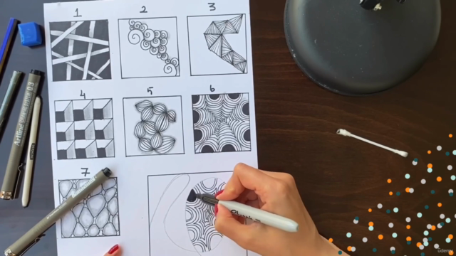Sıfırdan Zentangle Sanatının Çizimini Öğrenme | Temel seviye – Screenshot 4