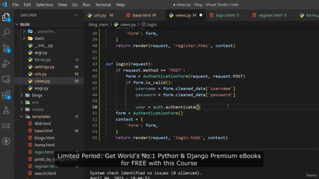 Python Django Basics To Advanced | Complete Blog Application – Screenshot 2