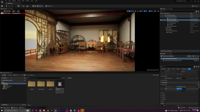 Creating a Traditional Chinese Room Environment in UE5 - Screenshot_04