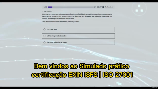Certificação EXIN ISFS | ISO 27001 Simulado prático – Screenshot 1