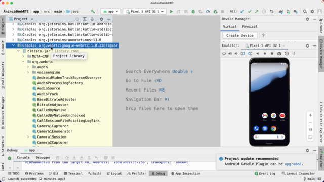 Android-WebRTC视频通话 – Screenshot 4