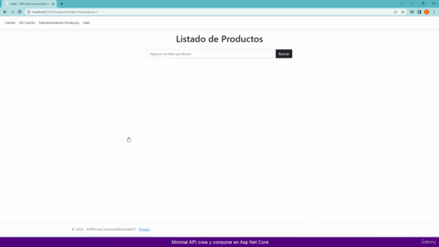 Servicios REST Minimal API crea y consume en Asp Net Core – Screenshot 1