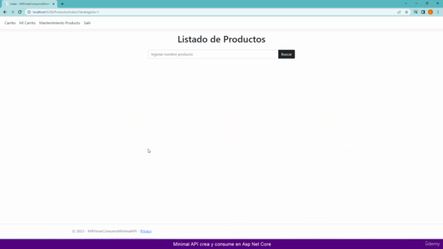 Servicios REST Minimal API crea y consume en Asp Net Core – Screenshot 2