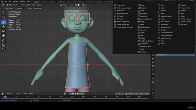 Modéliser un personnage de jeu vidéo de A à Z avec Blender – Screenshot 3