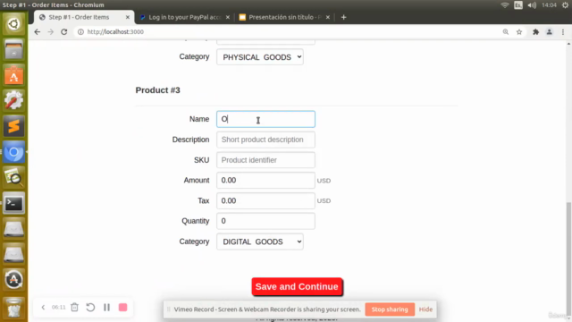 Crea una web app con React y PayPal paso a paso – Screenshot 3