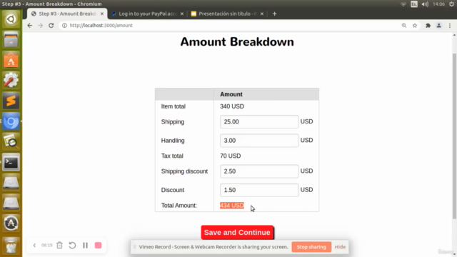 Crea una web app con React y PayPal paso a paso – Screenshot 4