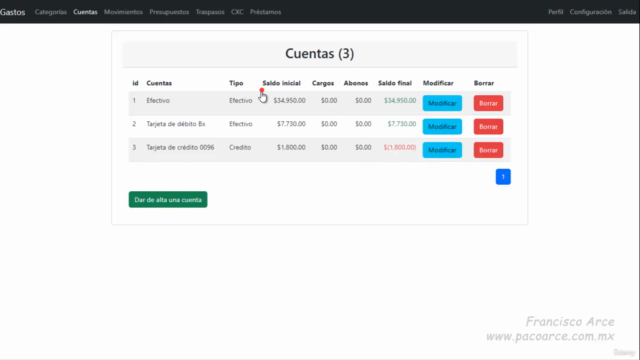 Crear un sistema de control de gastos con el patrón MVC – Screenshot 2
