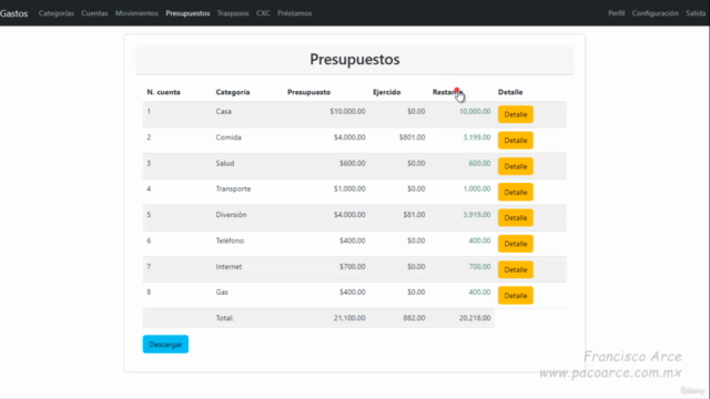Crear un sistema de control de gastos con el patrón MVC – Screenshot 3