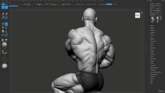 Advance Zbrush Bodybuilder Anatomy Tutorial – Screenshot 1