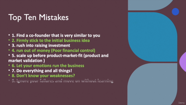 Ten deadly common mistakes when starting a new business – Screenshot 3